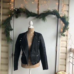 NWOT Leather Moto Jacket